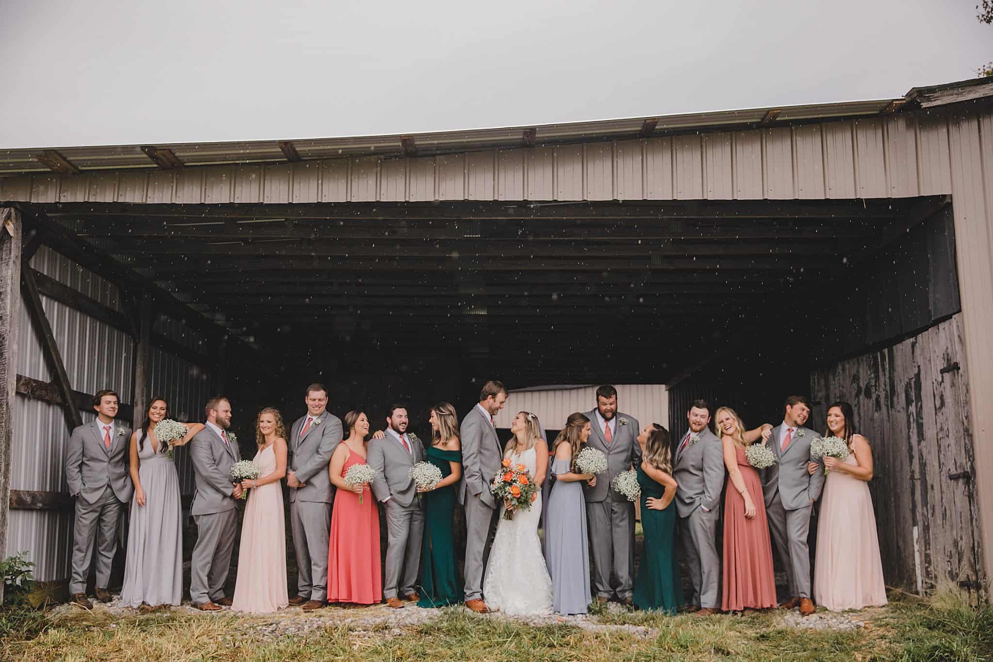 Emma & Easton - Rainy Day Fall Farm Wedding in Cookeville, Tennessee